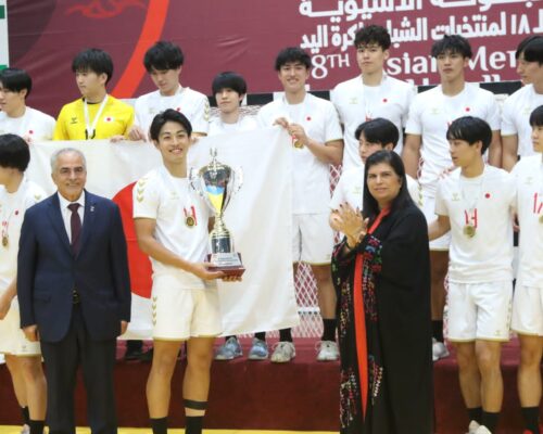 الأميرة سمية تتوج المنتخب الياباني بطلا للبطولة الآسيوية للشباب بكرة اليد